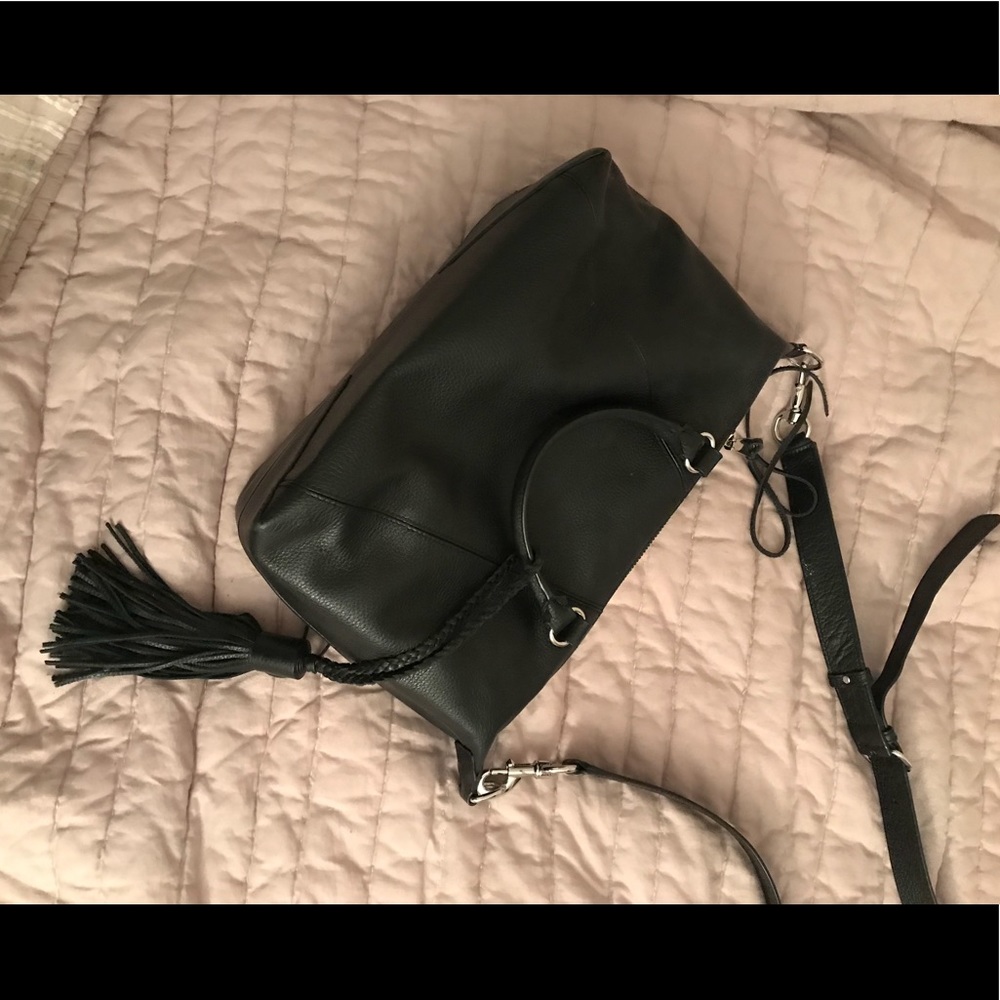 Rebecca Minkoff black leather crossbody bag